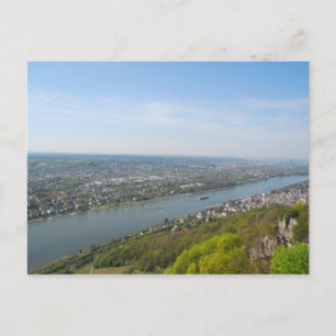 Rhine River valley by Bonn, Germany Postcard