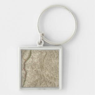 Rhine River Valley, France Key Ring