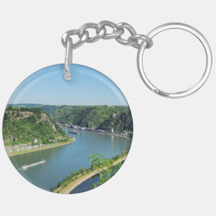 Rhine Valley at the Loreley Key Ring