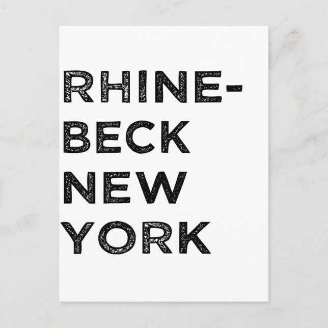 RHINEBECK NEW YORK POSTCARD (Front)