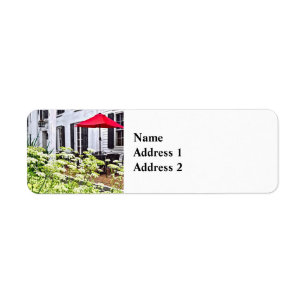 Rhinebeck NY - Outdoor Seating Return Address Label