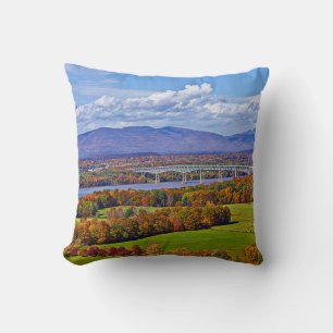 Rhinecliff Bridge in the fall Cushion