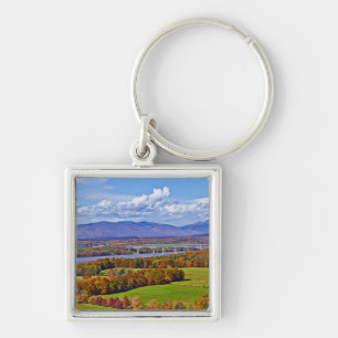 Rhinecliff Bridge in the fall Key Ring