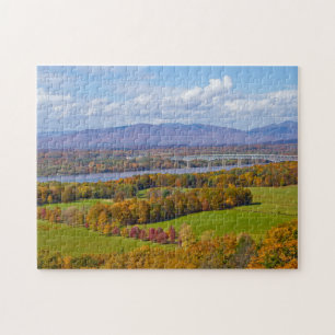 Rhinecliff Bridge in the fall puzzle