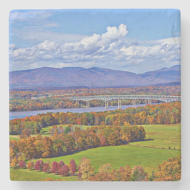 Rhinecliff Bridge in the fall Stone Coaster (Front)
