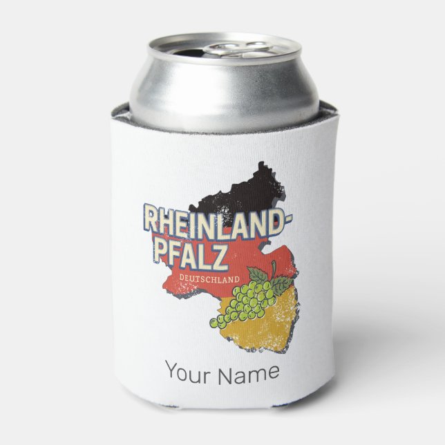 Rhineland-Palatinate Germany Federal State RLP Can Cooler (Can Front)