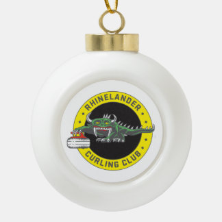 Rhinelander Hodag Curling Ornament