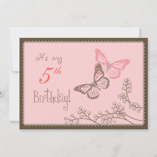 Rhinestone Butterflies Invitation