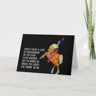 RHINESTONE COWBOY Greeting Card