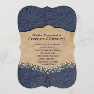 Rhinestone Cowgirl Sweet Sixteen Birthday Invitation