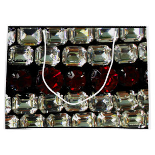 Rhinestone, diamonds, jewellery, gemstone, rubies large gift bag