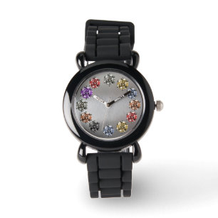 Rhinestone Gemstone Style Glam Girl Watch