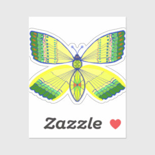 rhinestone-inspired geometric butterfly