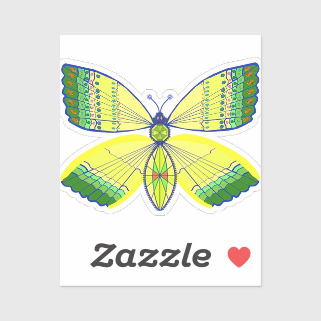 rhinestone-inspired geometric butterfly (Sheet)