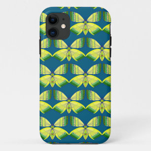 rhinestone-inspired geometric butterfly iPhone 11 case