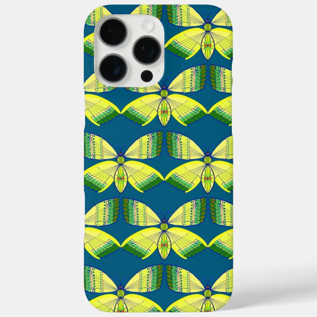 rhinestone-inspired geometric butterfly Case-Mate iPhone case (Back)