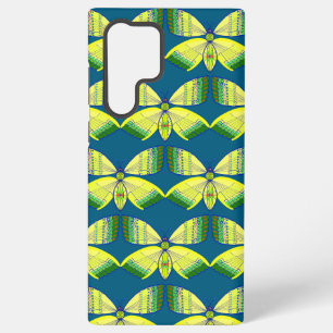 rhinestone-inspired geometric butterfly samsung galaxy case