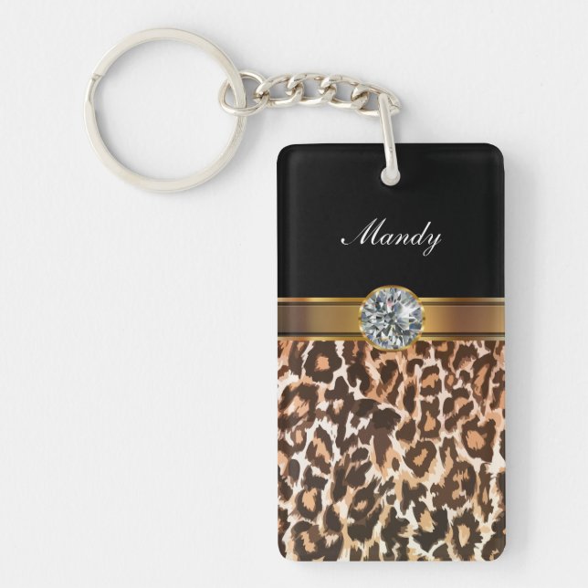 Rhinestone Monogram Keychains (Front)
