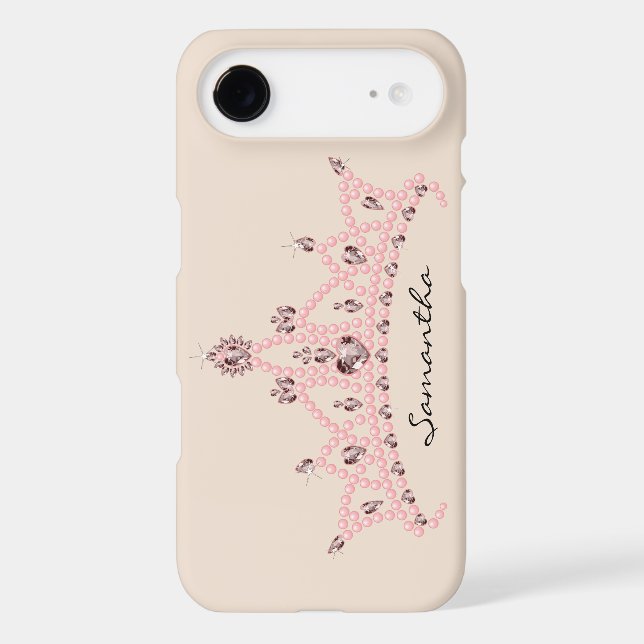 Rhinestone Tiara iPhone 6 Case (ivory) (Back)