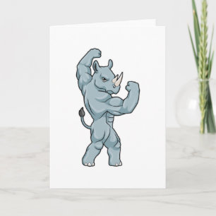 Rhino as Bodybuilder extreme Card