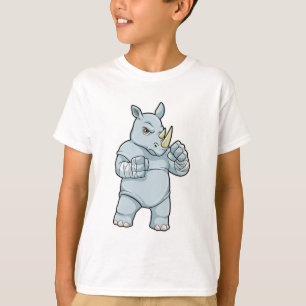 Rhino as Boxer at Boxing T-Shirt
