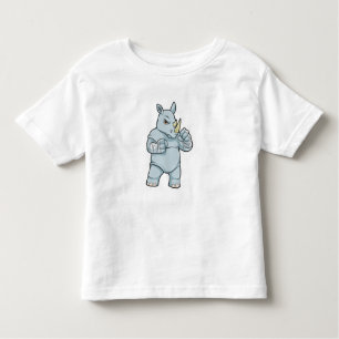 Rhino as Boxer at Boxing Toddler T-Shirt