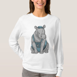 Rhino as Craftsman with Wrench T-Shirt