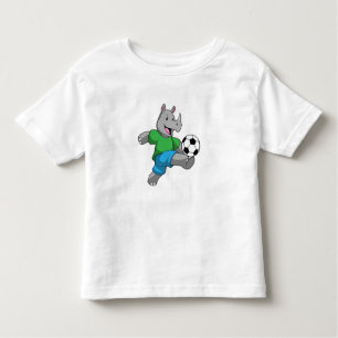 Rhino as Soccer player with Soccer Toddler T-Shirt