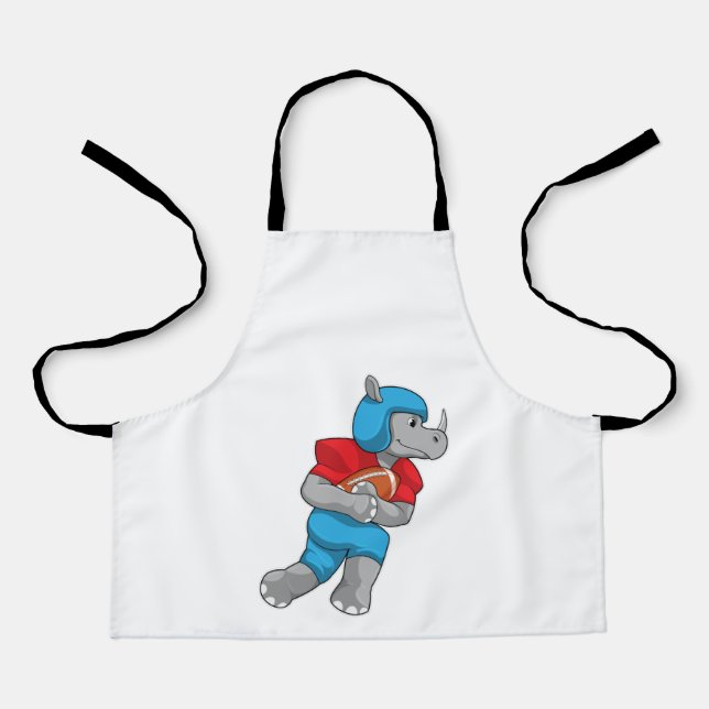 Rhino at Football Sports Apron (Front)