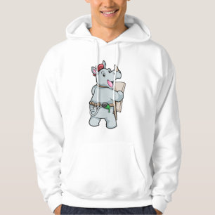 Rhino at Painting with Colours Hoodie