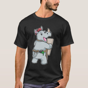 Rhino at Painting with Colours T-Shirt