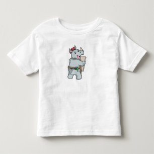 Rhino at Painting with Colours Toddler T-Shirt