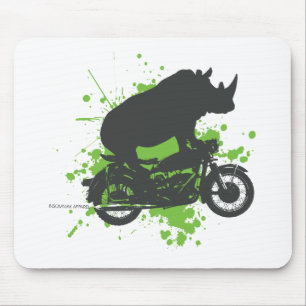 Rhino Biker Mouse Pad
