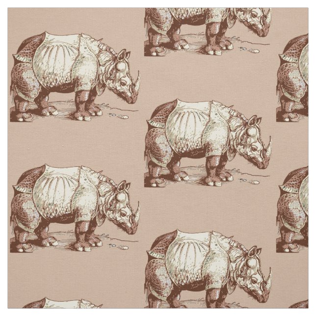 Rhino by Albrecht Durer Fabric (Swatch)
