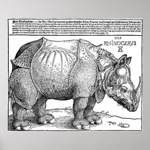 Rhino by Albrecht Durer Poster