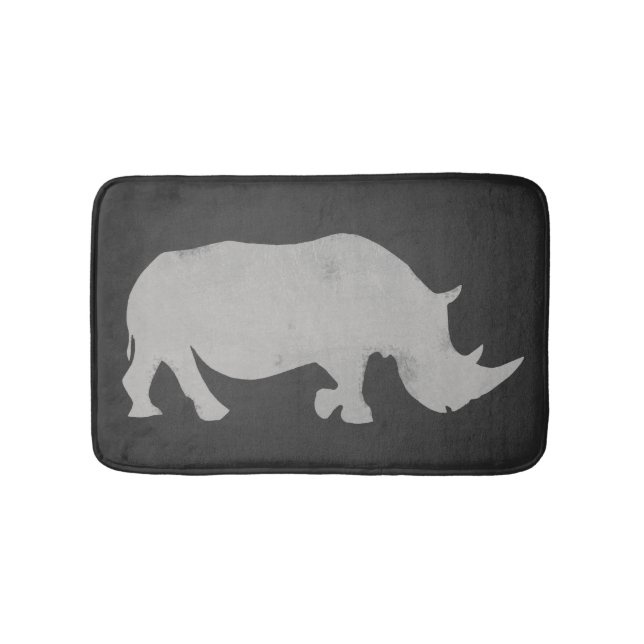 Rhino Chalkboard Bath Mat (Front)