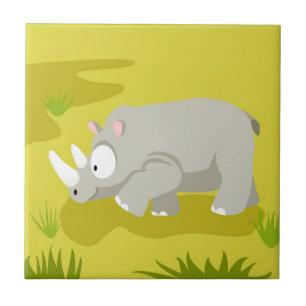 Rhino from my world animals serie tile