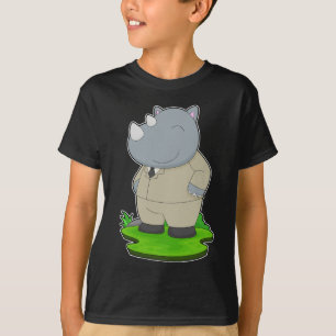 Rhino Groom Suit Wedding T-Shirt