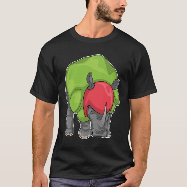 Rhino Helmet Football T-Shirt (Front)