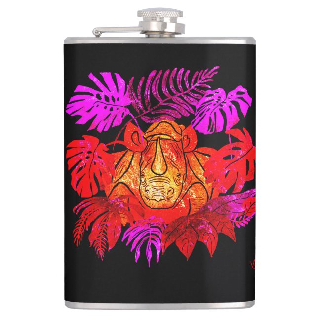Rhino Hip Flask (Front)