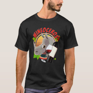 Rhino I Wineoceros Wine I Rhinos Red Wine Rhino Rh T-Shirt