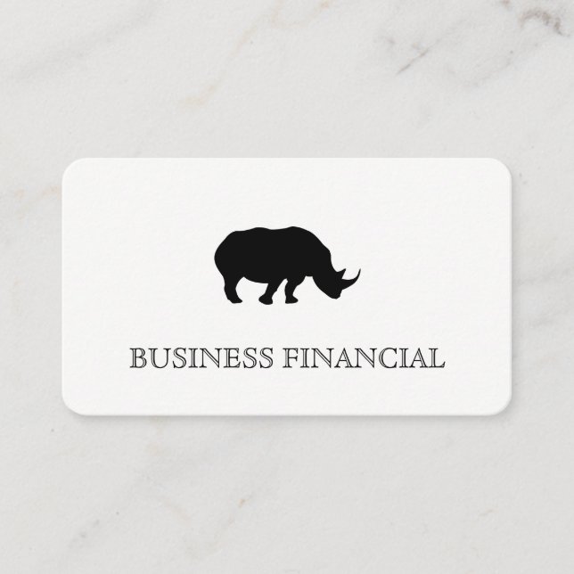 Rhino Icon Business Card (Front)