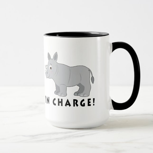 Rhino in Charge! Mug (Right)