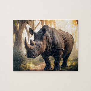 Rhino Jigsaw Puzzle - Jungle
