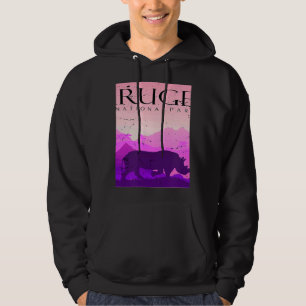 Rhino Kruger National Park Safari Africa Big Five  Hoodie