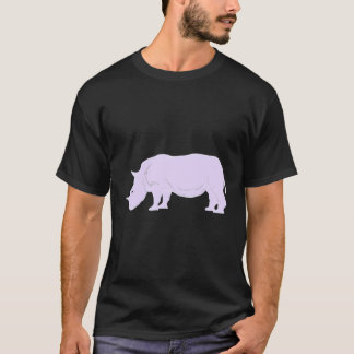 Rhino Lavender Rhinoceros T-Shirt