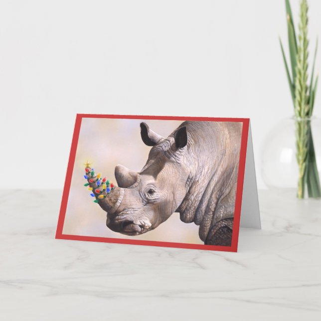 Rhino & Lights card (Front)