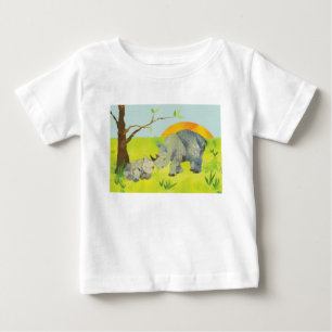 Rhino Mum & Baby T-Shirt