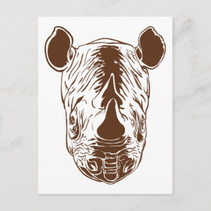 Rhino Postcard