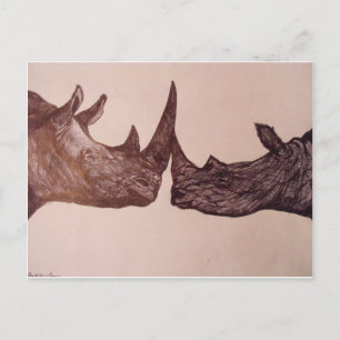 Rhino Postcard